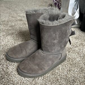 UGG Gray Shearling Boots